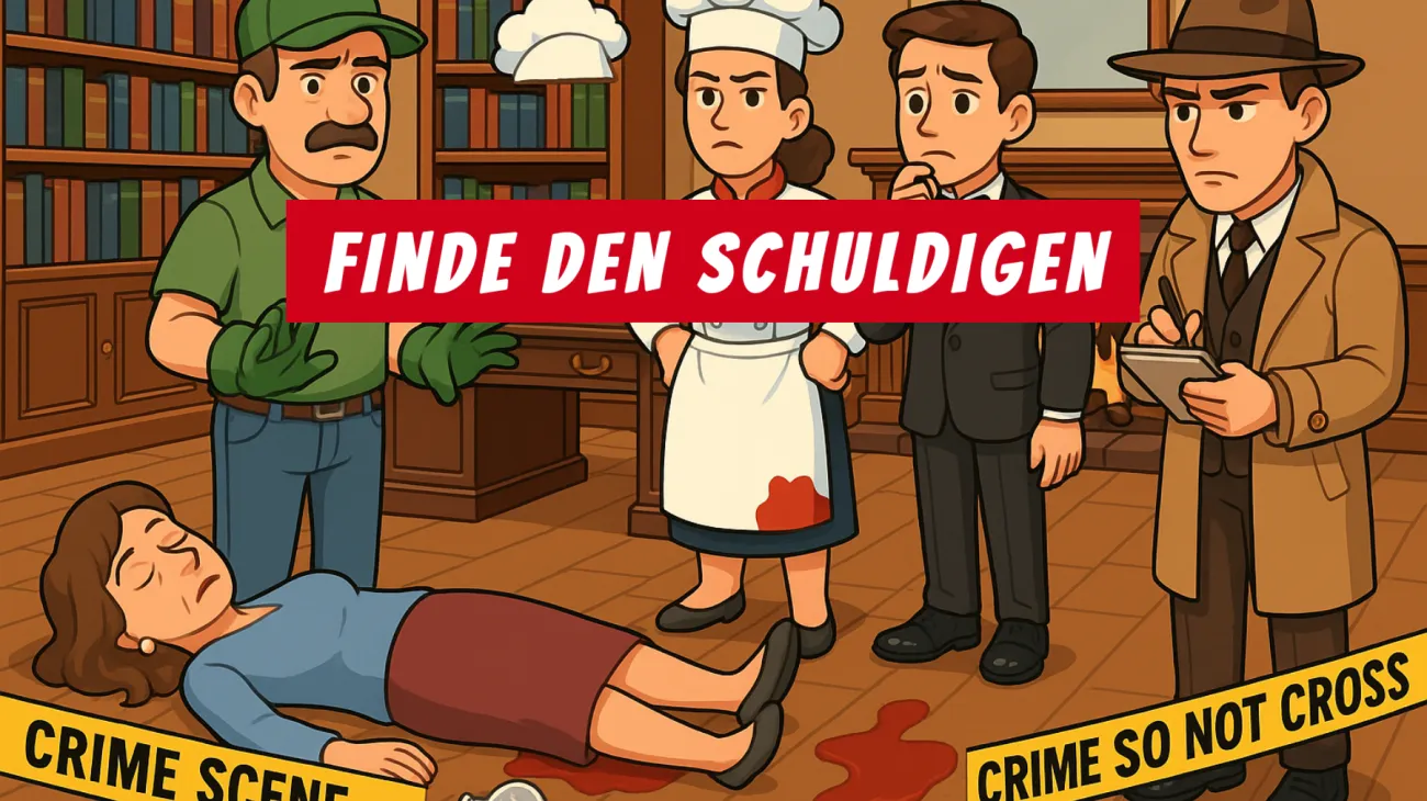 Nur für echte Genies: Kannst du das tödliche Geheimnis in der Bibliothek lösen, bevor die Auflösung kommt?"