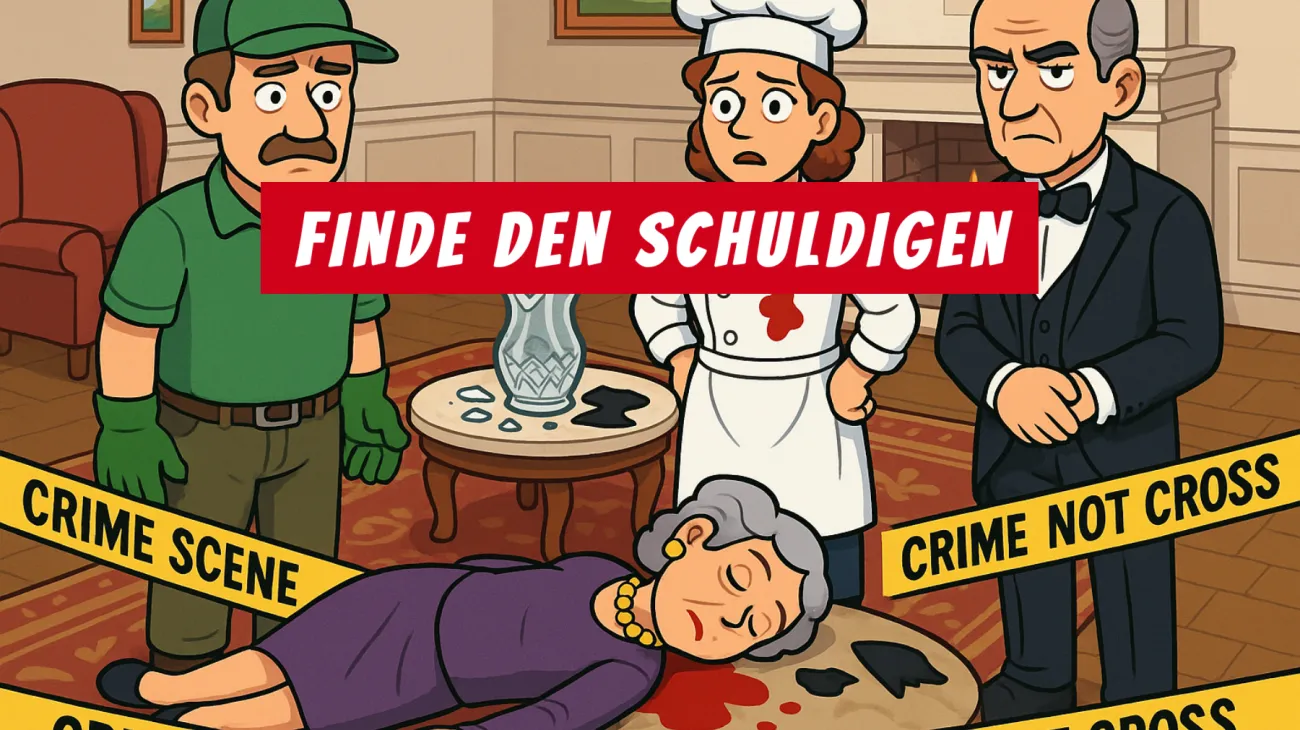 Nur wer wirklich genial ist, findet den Mörder in diesem Rätsel – erkennst du den entscheidenden Hinweis?"